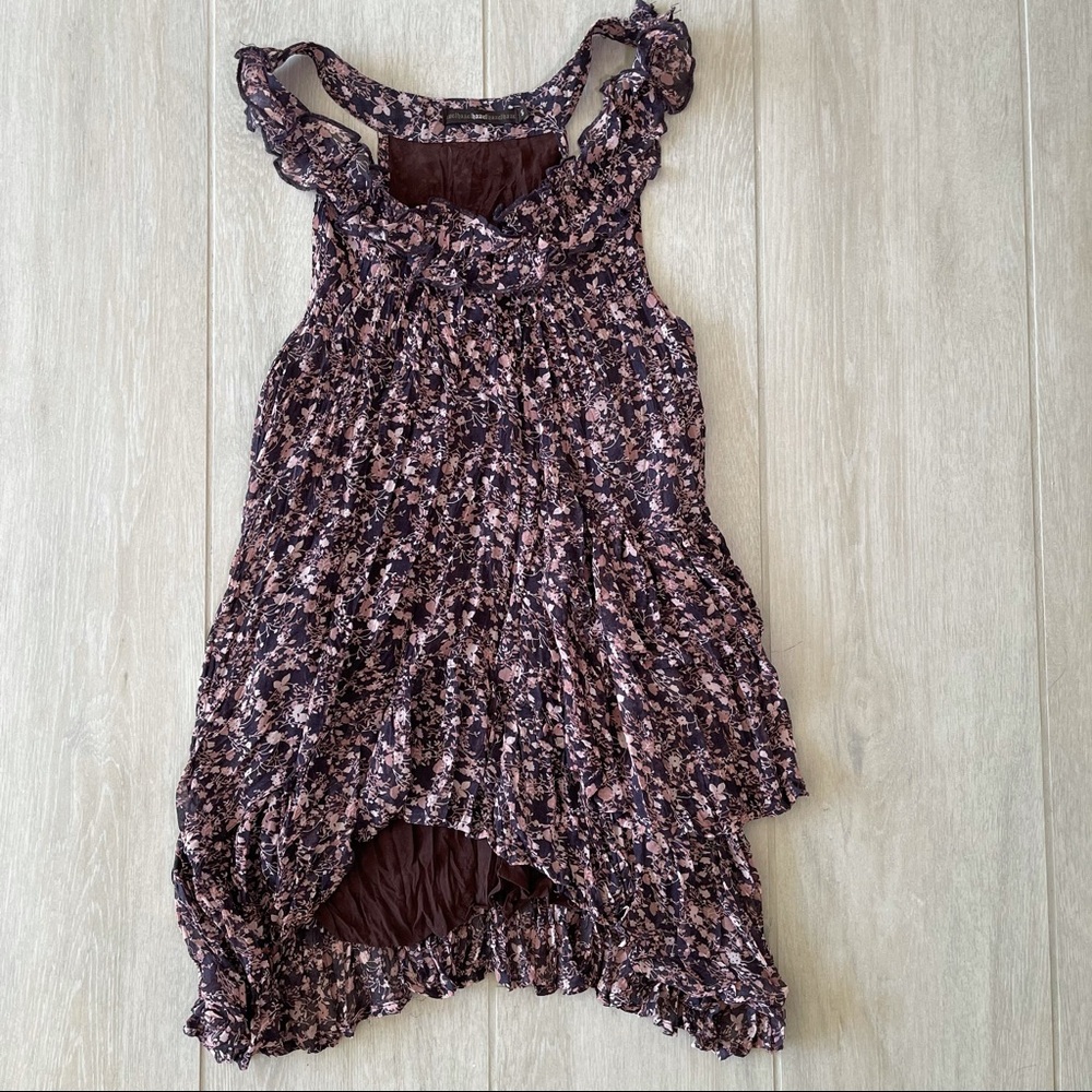 Azelhazelhazelhaze dark purple floral top blouse